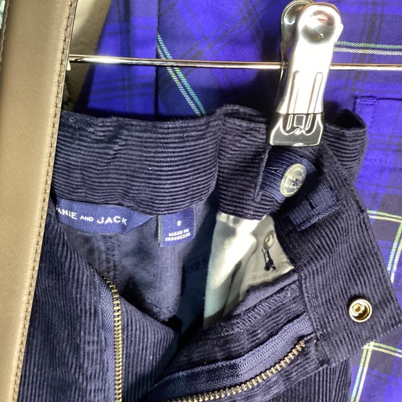 Janie and Jack Boys Outfit | Sweater, Button Up, Pants & Belt | Boys 8 - Picture 4 of 5